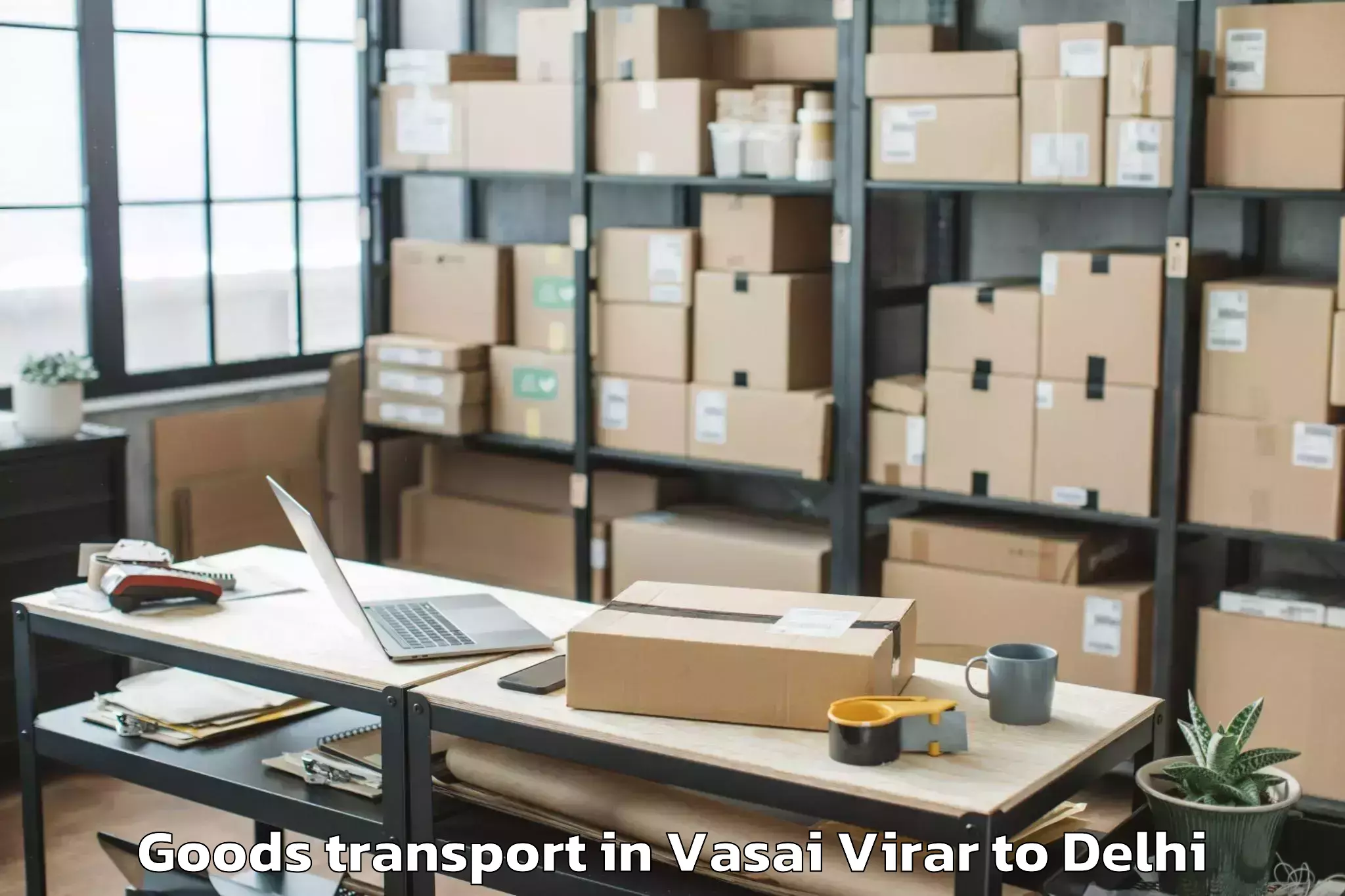 Professional Vasai Virar to Parsvnath Mall Inderlok Goods Transport